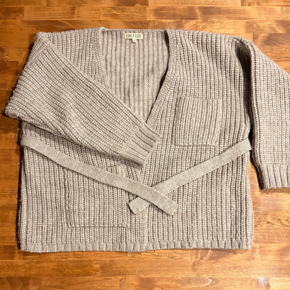 First Rite Sweater Coat - Undyed Fog - Picture 3 of 6